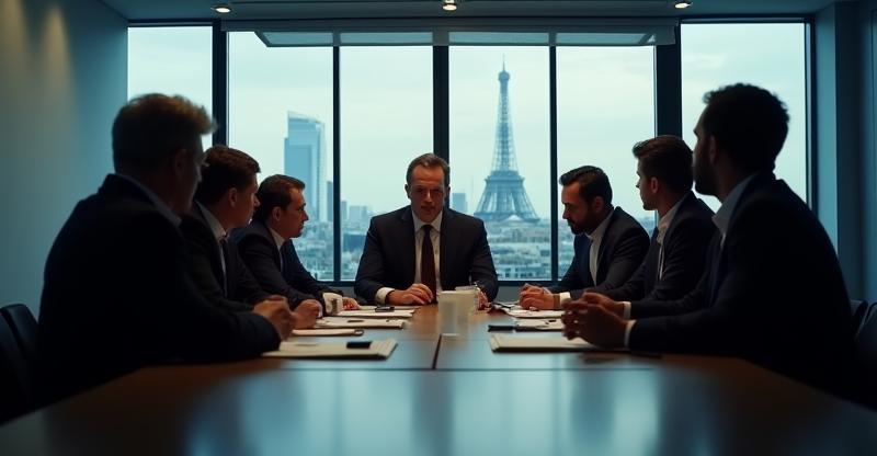 Dupont & Partners team consulting a business client in Paris office