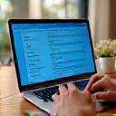 Business owner booking consultation on laptop