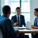 Face-to-face discovery session with lawyer and client